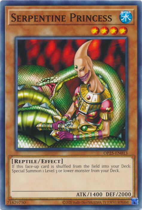 Serpentine Princess OP25-EN013 card from OTS Tournament Pack 25