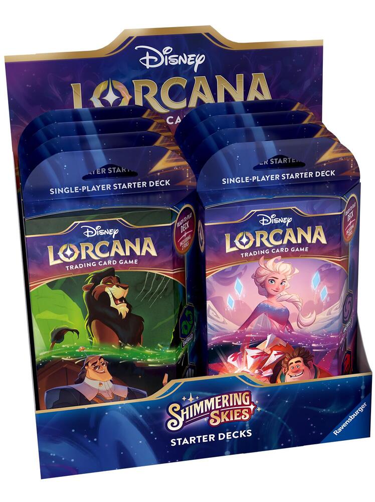 Disney Lorcana: Shimmering Skies Starter Deck Display card from Shimmering Skies