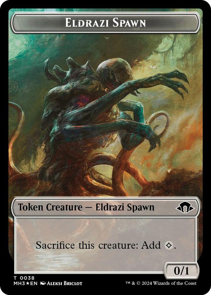 Eldrazi Spawn (Ripple Foil) // Eldrazi Scion Double-Sided Token 38 // 3 card from Commander: Modern Horizons 3