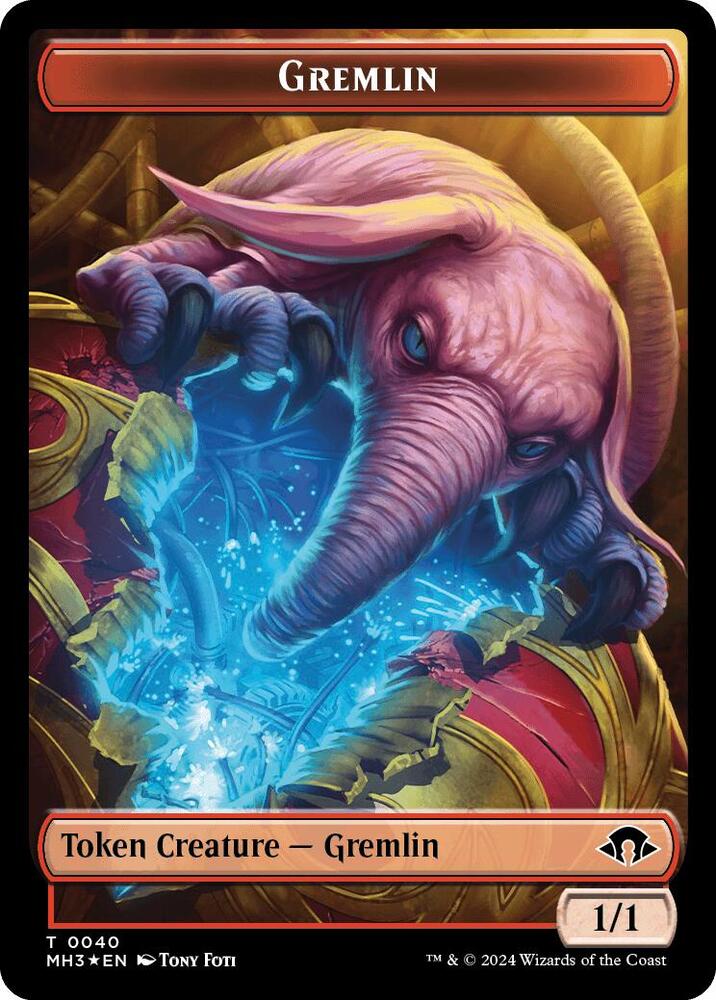 Gremlin (Ripple Foil) // Copy Double-Sided Token 40 // 1 card from Modern Horizons 3