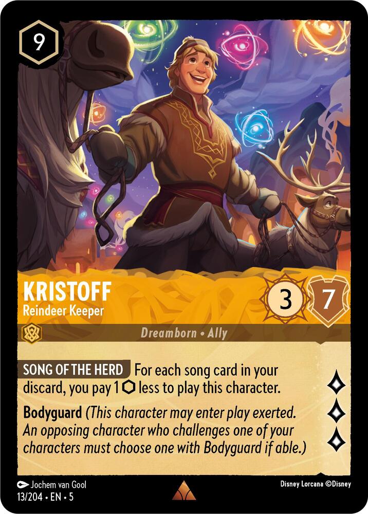 Kristoff - Reindeer Keeper 13/204 card from Shimmering Skies