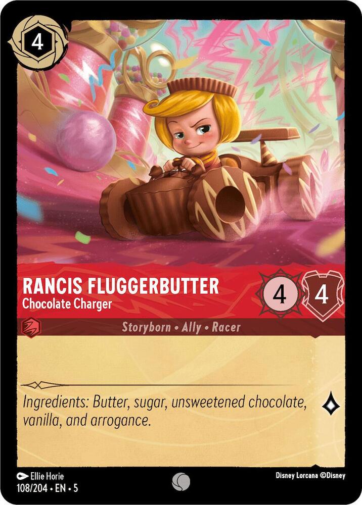 Rancis Fluggerbutter - Chocolate Charger 108/204 card from Shimmering Skies
