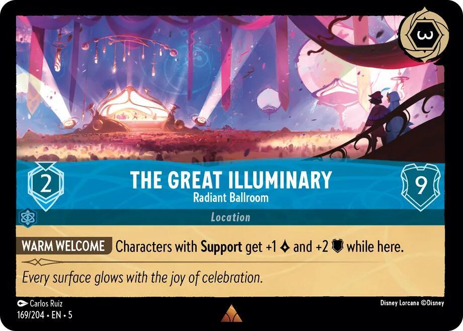 The Great Illuminary - Radiant Ballroom 169/204 card from Shimmering Skies