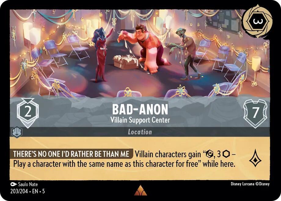 Bad-Anon - Villain Support Center 203/204 card from Shimmering Skies