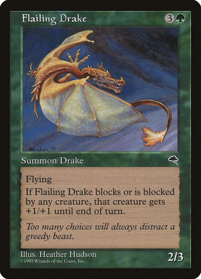 Flailing Drake 227 card from Tempest
