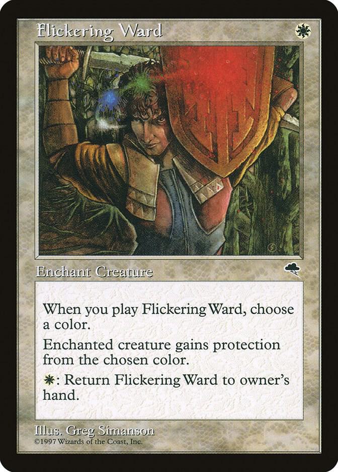 Flickering Ward 19 card from Tempest