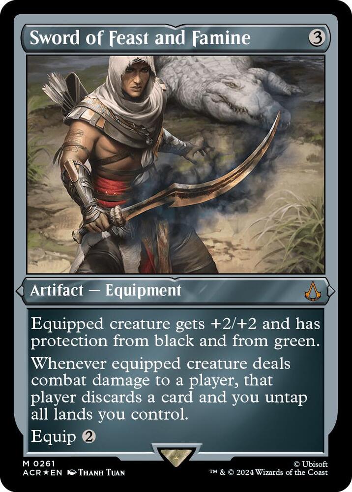 Sword of Feast and Famine (Foil Etched) 261 card from Universes Beyond: Assassin's Creed