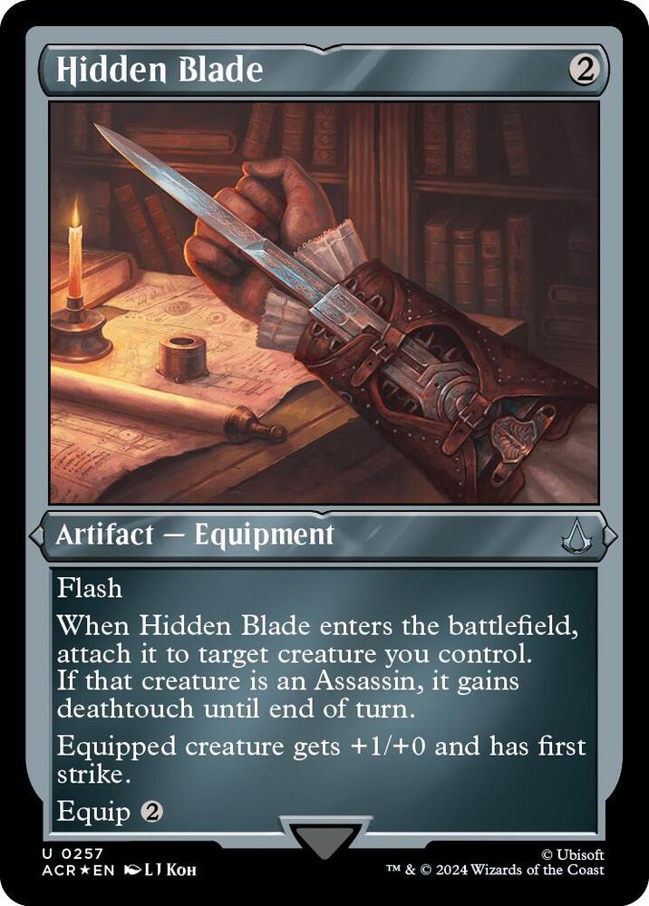 Hidden Blade (Foil Etched) 257 card from Universes Beyond: Assassin's Creed