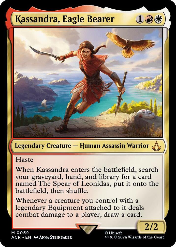 Kassandra, Eagle Bearer 59 card from Universes Beyond: Assassin's Creed