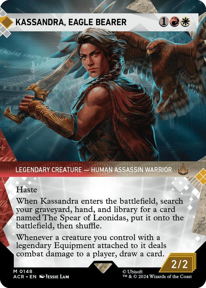 Kassandra, Eagle Bearer (Showcase) 148 card from Universes Beyond: Assassin's Creed