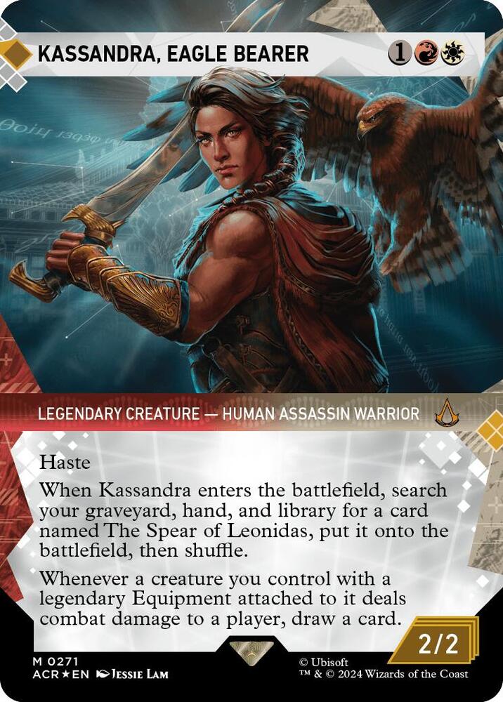 Kassandra, Eagle Bearer (Showcase) (Textured Foil) 271 card from Universes Beyond: Assassin's Creed