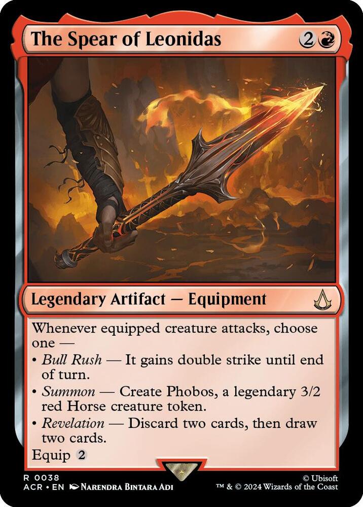 The Spear of Leonidas 38 card from Universes Beyond: Assassin's Creed