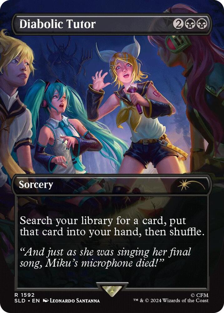 Diabolic Tutor 1592 card from Secret Lair Drop Series