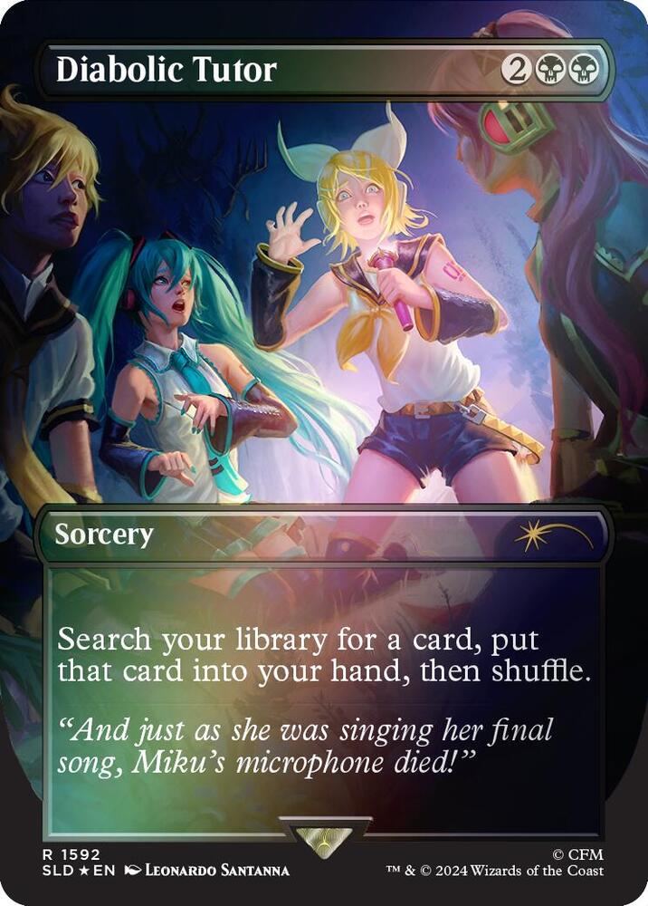 Diabolic Tutor (Rainbow Foil) 1592 card from Secret Lair Drop Series