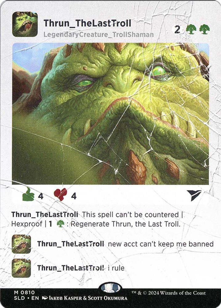 Thrun, the Last Troll 810 card from Secret Lair Drop Series