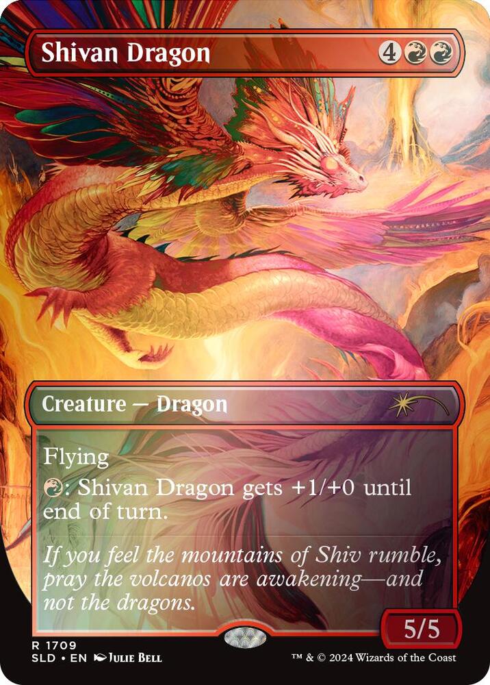 Shivan Dragon (Rainbow Foil) 1709 card from Secret Lair Drop Series
