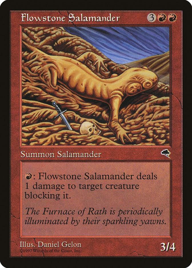 Flowstone Salamander 175 card from Tempest