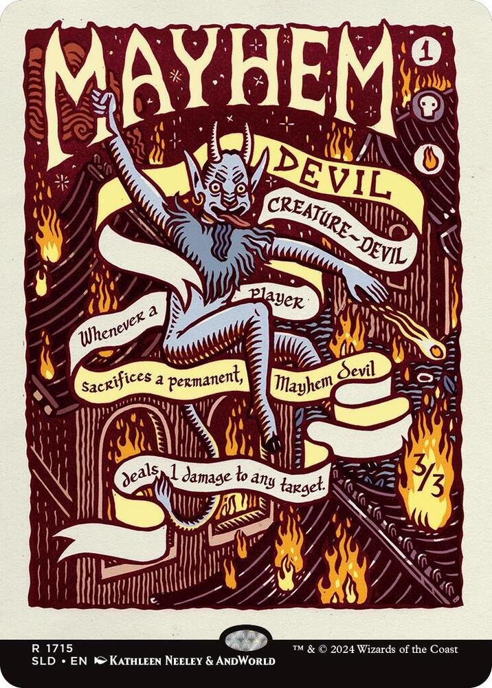 Mayhem Devil 1715 card from Secret Lair Drop Series