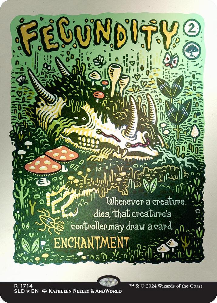 Fecundity (Rainbow Foil) 1714 card from Secret Lair Drop Series