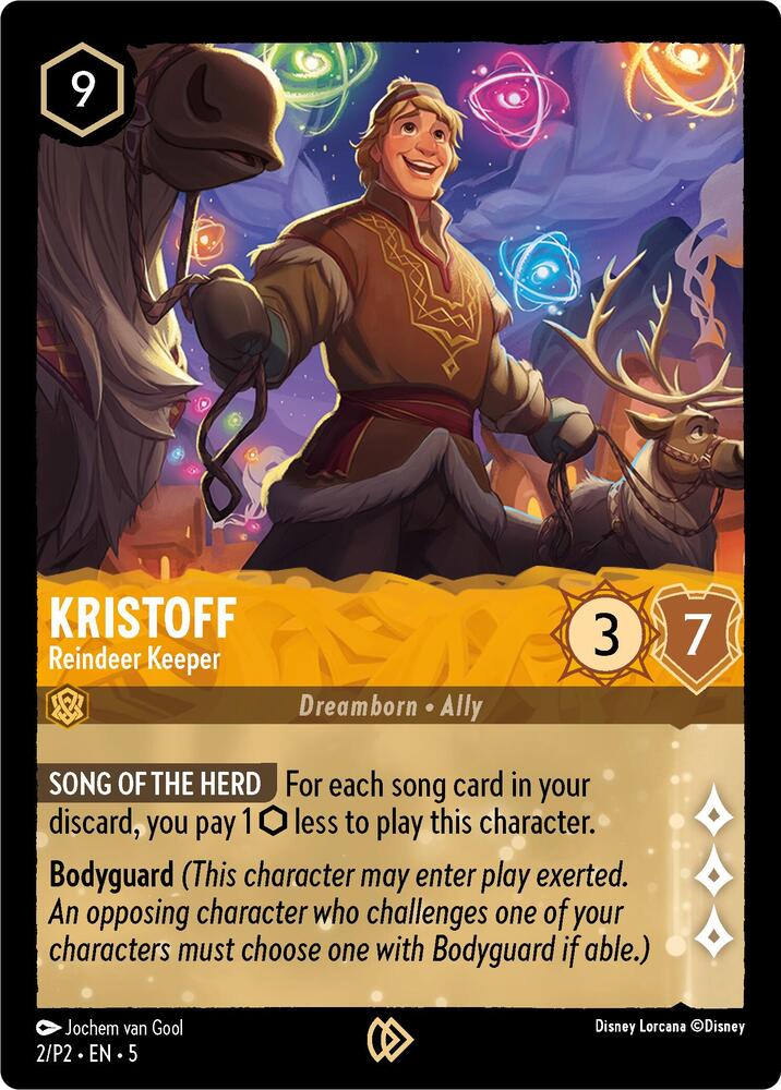 Kristoff - Reindeer Keeper 2 card from Disney Lorcana Promo Cards