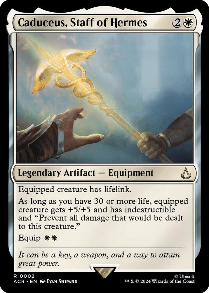 Caduceus, Staff of Hermes 2 card from Universes Beyond: Assassin's Creed