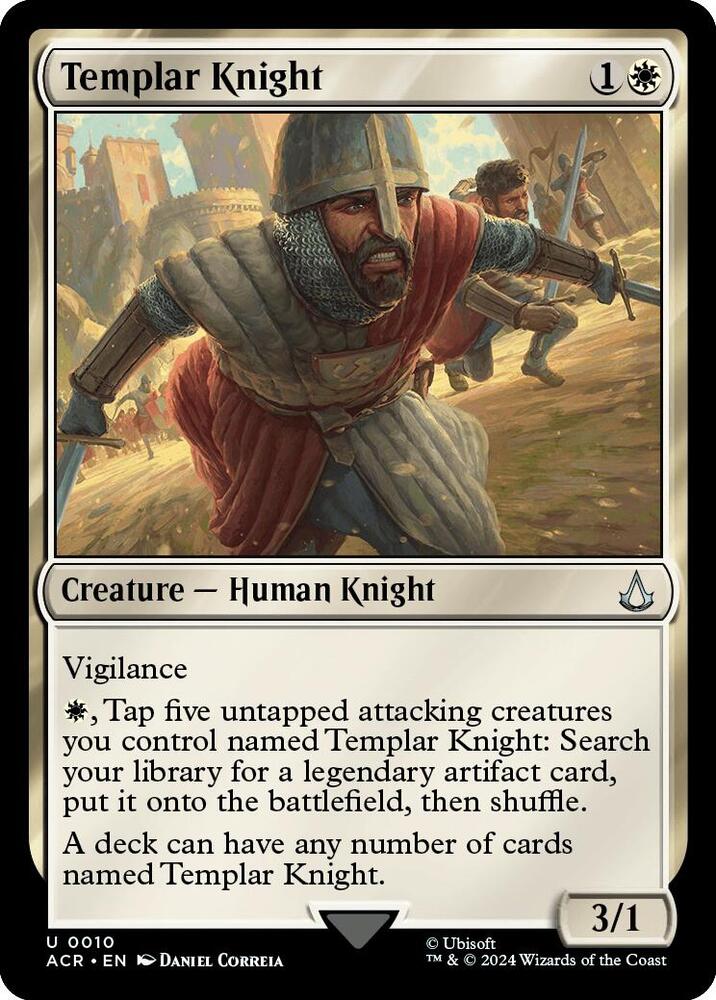 Templar Knight 10 card from Universes Beyond: Assassin's Creed