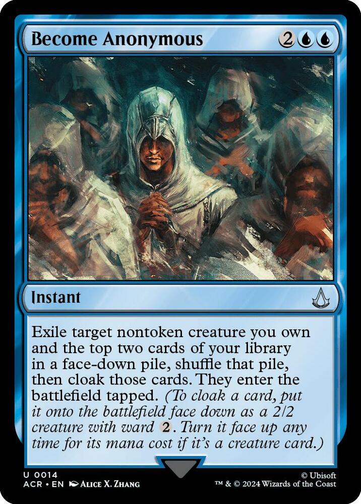 Become Anonymous 14 card from Universes Beyond: Assassin's Creed