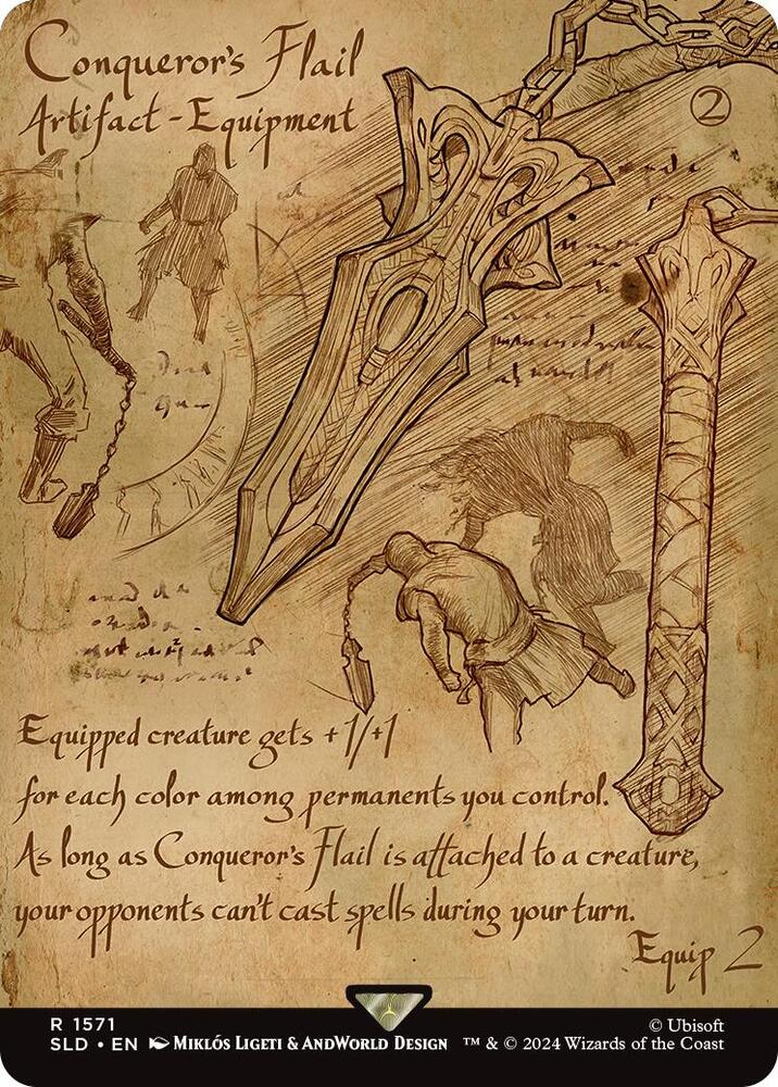Conqueror's Flail 1571 card from Secret Lair Drop Series