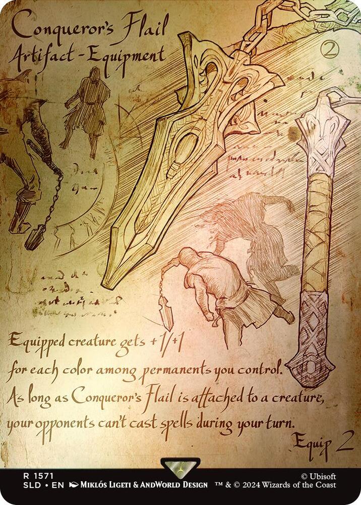 Conqueror's Flail (Rainbow Foil) 1571 card from Secret Lair Drop Series