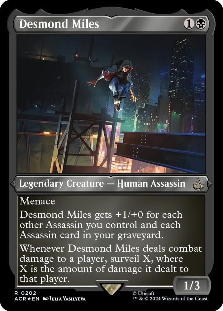 Desmond Miles (Foil Etched) 202 card from Universes Beyond: Assassin's Creed