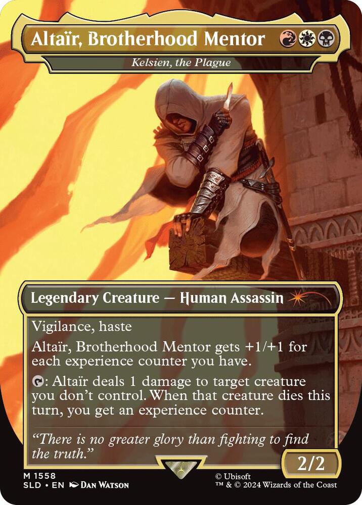 Altair, Brotherhood Mentor - Kelsien, the Plague 1558 card from Secret Lair Drop Series