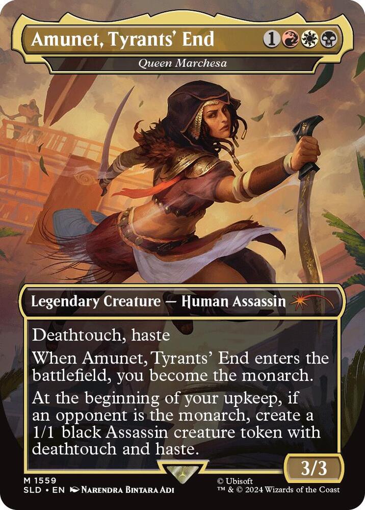 Amunet, Tyrants' End - Queen Marchesa 1559 card from Secret Lair Drop Series