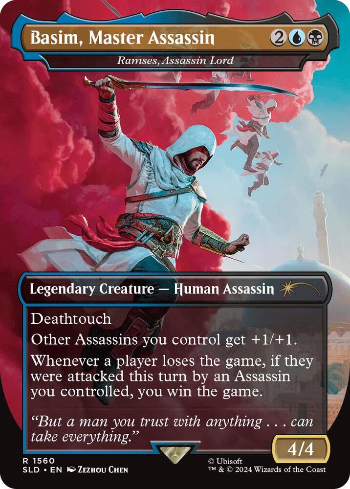 Basim, Master Assassin - Ramses, Assassin Lord 1560 card from Secret Lair Drop Series