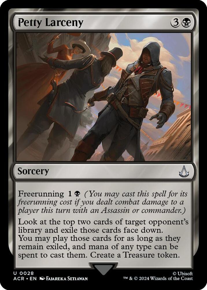 Petty Larceny 28 card from Universes Beyond: Assassin's Creed