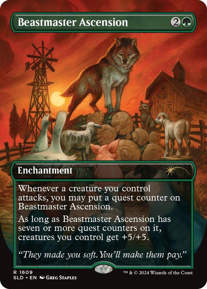 Beastmaster Ascension 1609 card from Secret Lair Drop Series