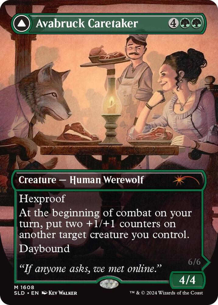 Avabruck Caretaker 1608 card from Secret Lair Drop Series