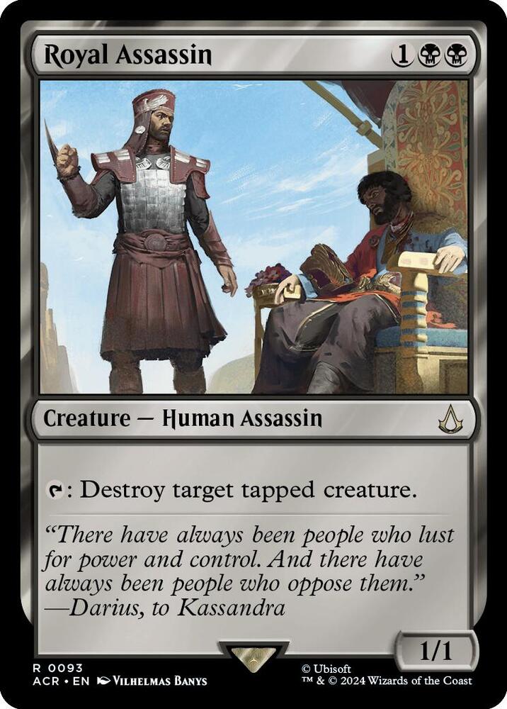 Royal Assassin 93 card from Universes Beyond: Assassin's Creed