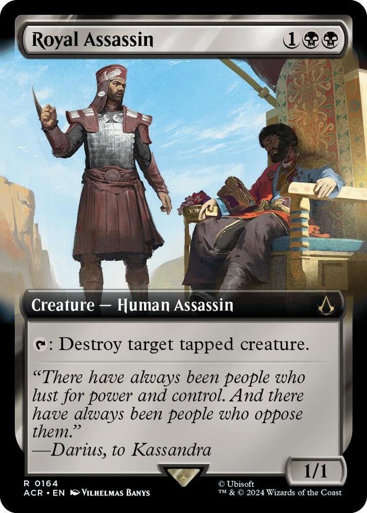 Royal Assassin (Extended Art) 164 card from Universes Beyond: Assassin's Creed