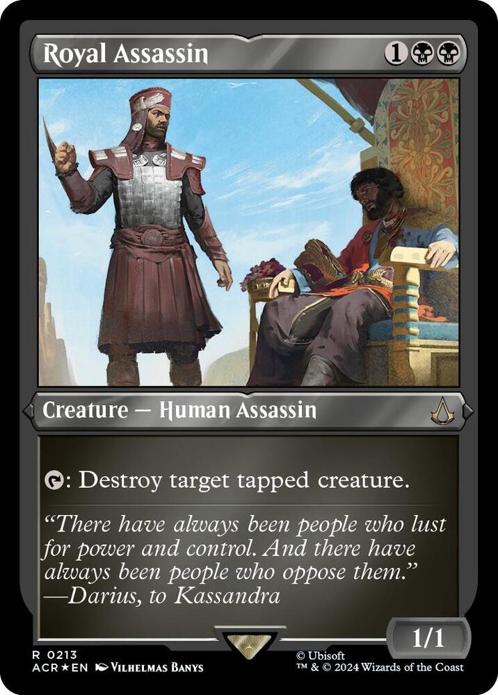 Royal Assassin (Foil Etched) 213 card from Universes Beyond: Assassin's Creed