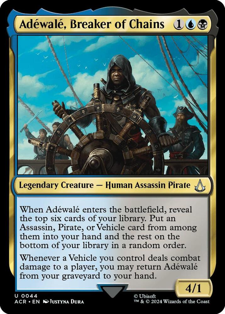 Adewale, Breaker of Chains 44 card from Universes Beyond: Assassin's Creed