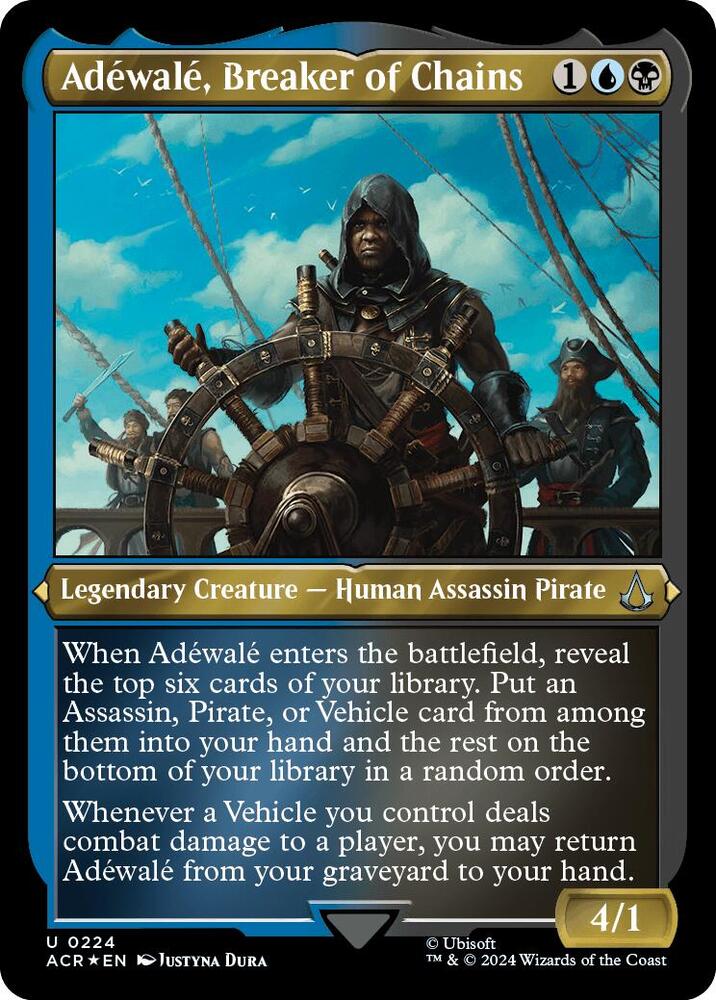 Adewale, Breaker of Chains (Foil Etched) 224 card from Universes Beyond: Assassin's Creed