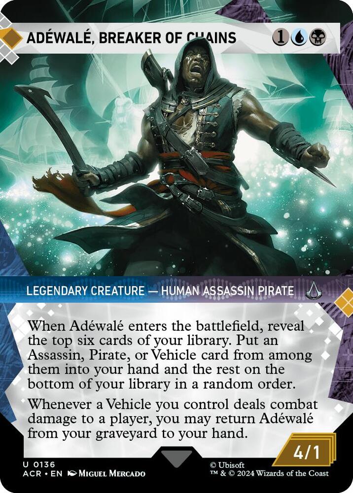 Adewale, Breaker of Chains (Showcase) 136 card from Universes Beyond: Assassin's Creed