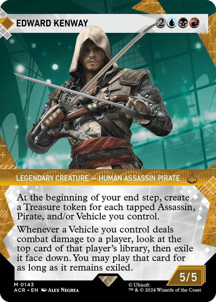 Edward Kenway (Showcase) 143 card from Universes Beyond: Assassin's Creed