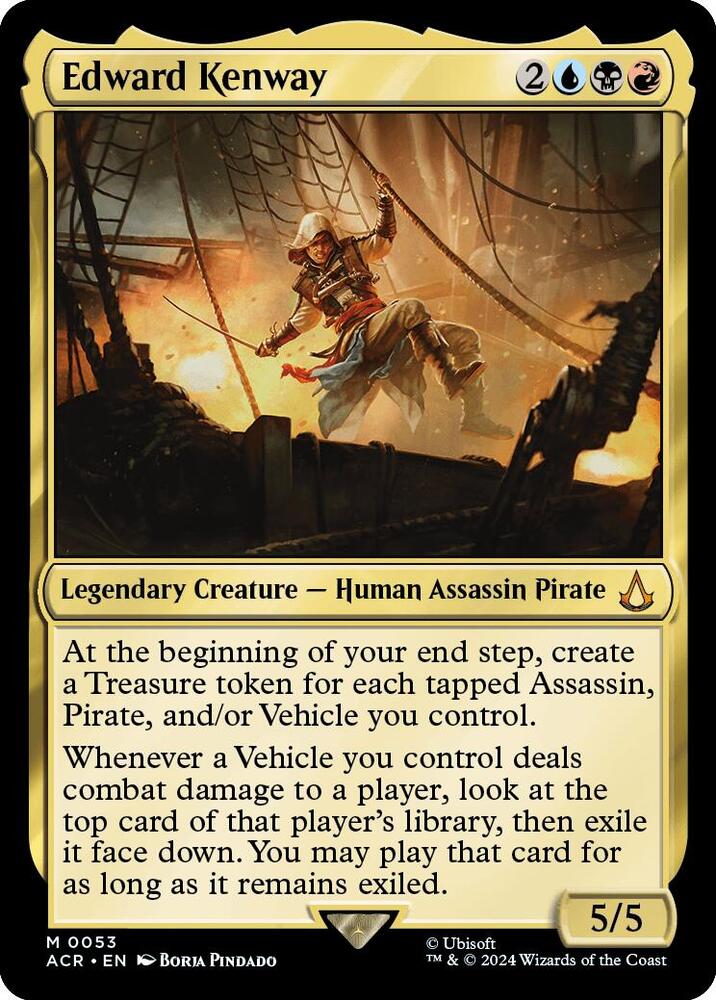 Edward Kenway 53 card from Universes Beyond: Assassin's Creed