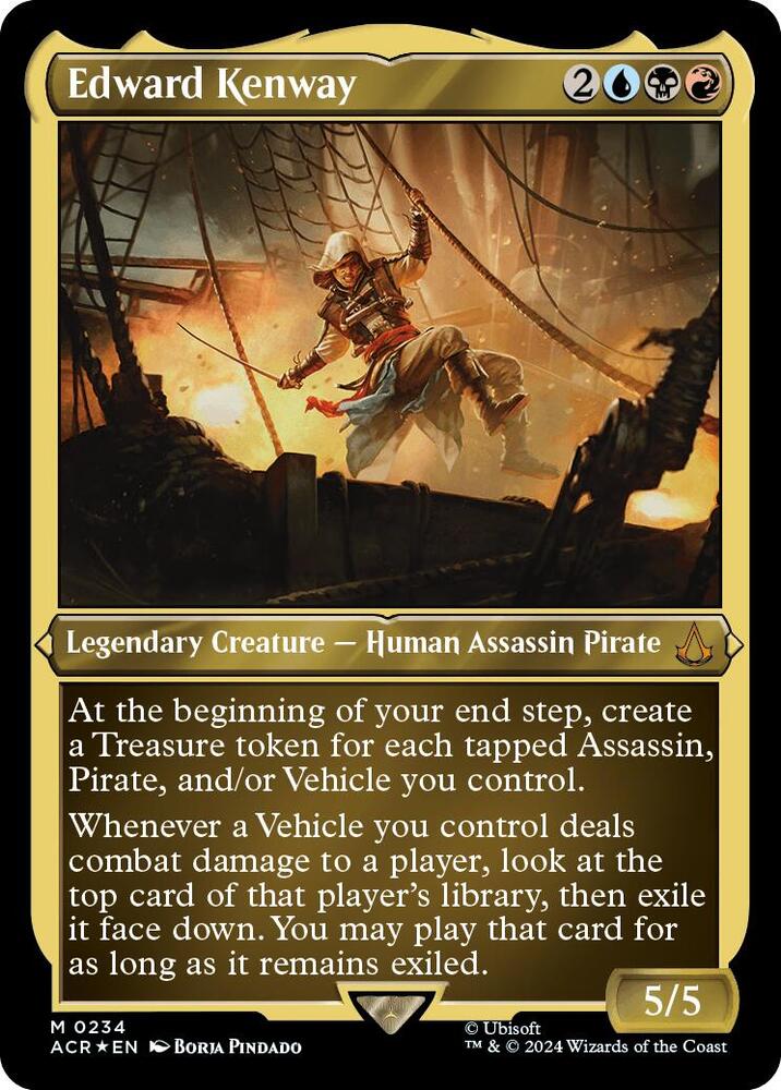 Edward Kenway (Foil Etched) 234 card from Universes Beyond: Assassin's Creed