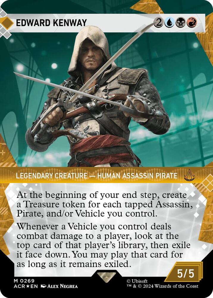 Edward Kenway (Showcase) (Textured Foil) 269 card from Universes Beyond: Assassin's Creed