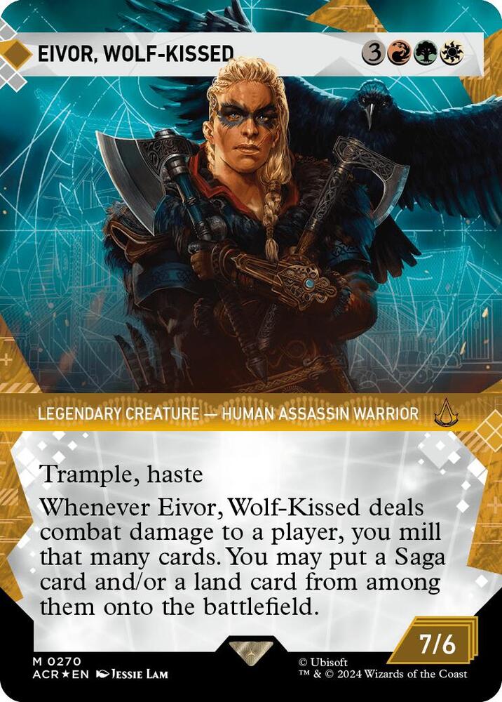 Eivor, Wolf-Kissed (Showcase) (Textured Foil) 270 card from Universes Beyond: Assassin's Creed