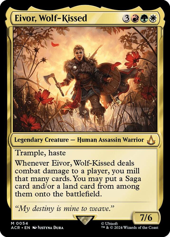 Eivor, Wolf-Kissed 54 card from Universes Beyond: Assassin's Creed
