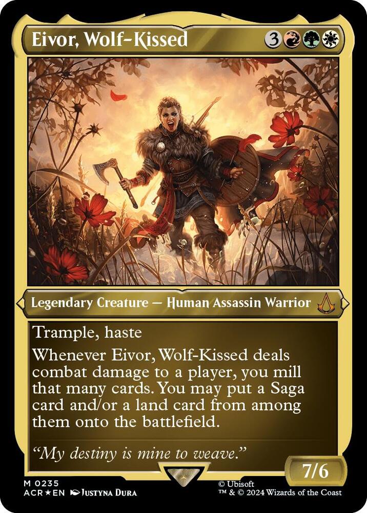Eivor, Wolf-Kissed (Foil Etched) 235 card from Universes Beyond: Assassin's Creed