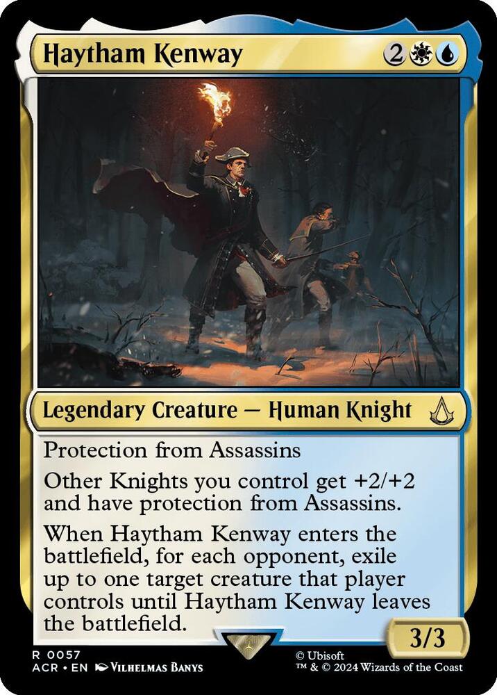 Haytham Kenway 57 card from Universes Beyond: Assassin's Creed